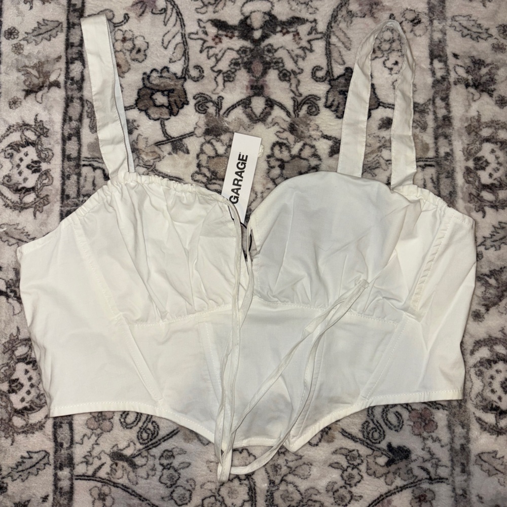 Garage Ivory Crop Top with Straps